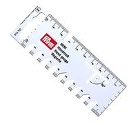 Prym 610731 Mini Misuratore Mano, Bianco Righello, Plastic, 11.5 x 4.0 x 0.1 cm
