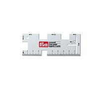 Prym 610736 Règle à Ourlets, métal, Metallic, 14.8 x 7.2 x 2.5 cm