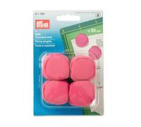 Prym 611389 Poids à Maintenir Mini, Rose Vif, Coton, Pink, 30 mm, Set de 4 Pièces
