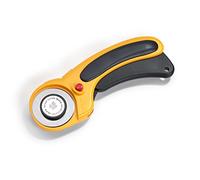 Prym 611393 Couteau Rotatif « Comfort » 45mm, Yellow