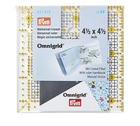 Prym 611473 Règle Universelle, 4,5x4,5 Pouces quadrillage