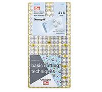 Prym Règle universelle 611474 Plastique transparent 4 x 8 pouces, quadrillage