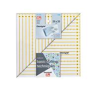 Prym 611655 Règles Patchwork, Square 20 x 20 cm, Plastique, Transparent, 20 x 20cm