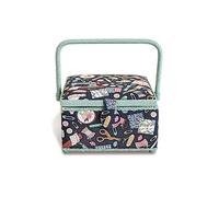 Prym 612063 Panier à couture en coton Bleu marine 230 x 230 x 140 mm