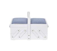 Prym 612577 Travailleuse, bois S blanc avec tissu