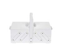 Prym 612579 - Scatola da cucito in legno S, colore: Bianco