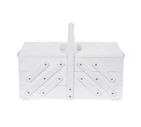 Prym 612581 Boîte à couture en bois L Blanc