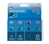 Prym 673131 Jeu d'outils pour œillets avec rondelles