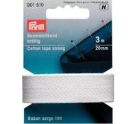 Prym 901510 Ruban serge, 20mm, blanc