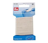 Prym 910360 Élastique étroit, 3,5mm, Blanc, Polyester, White, 3,5 mm, weiß, 5 m