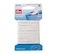 Prym 910420 Élastique Plat 6mm, Blanc, Elastic, White, 6 mm