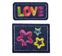 Prym 921491 Écusson en jean LOVE Multicolore