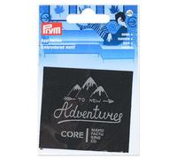 Prym 921558 Écusson thermocollant Adventures, Noir