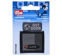 Prym 921561 - Écusson d'extérieur thermocollant, gris