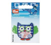 Prym 923100 Motif décoratif Chouette, bleu/vert