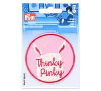 Prym 923245 Écusson thermocollant Pinky, rose bonbon