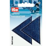 Prym 925470 Motif décoratif Triangles, Grand, Jean foncé, Gold, Lot de 2