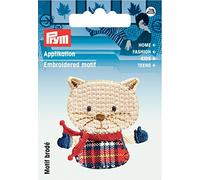 Prym 925581 Motif décoratif Souris, beige/à carreaux