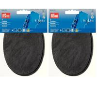 Prym 929331 Patches Imitation Suede Iron-on 9 x 13.5 cm Medium Grey, Mittegrau, Taille unique (Lot de 2)