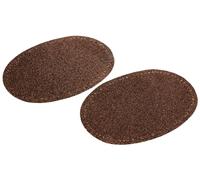 Prym 929384-Toppa termoadesiva in Finta Pelle Scamosciata, 10 x 14 cm, Colore: Marrone Medio, 14 x 10 cm, Mittelbraun, 2 Stück