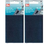 Prym - 929522 - Pièce Thermocollante, Sergé,Bleu - 45 x 12 cm (Lot de 2)
