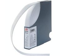 Prym 953126 Ruban velours élastique, 20mm, blanc, 10m