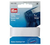 Prym 955182 - Nastro elastico resistente, 18 mm, 66% PES 34% ED