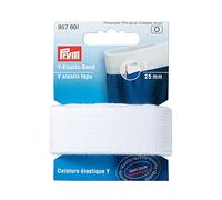 Prym 957601 Ceinture élastique Y 25mm, Blanc