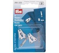 Prym Agrafes-barrettes pour pantalon - Acier - Lot de 2 - Noir