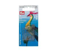 Prym aiguilles à broderie , Acier Inoxydable, Argent - Lot de 16