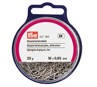 Prym Aiguilles à épingle en fer argenté 0,65 x 16 mm