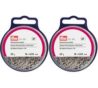 Prym Aiguilles à épingle en Fer Argenté 0,65 x 16 mm 16 x 0,65 mm (Lot de 2)