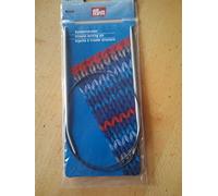 Prym Aiguilles à tricoter circulaires KST 80 cm 8,00 mm Gris, Plastique, 8 mm
