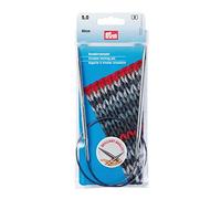 Prym Aiguilles à Tricoter circulaires MS 60 cm 5,00 mm Argenté, Laiton, Argento, 5 mm