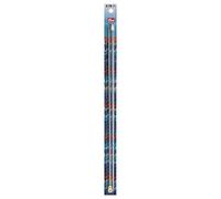 Prym Aiguilles à tricoter simples, Aluminium, Gris Perle, 35 cm, 2,75 mm, lot de 2, Plastique, Aluminium Pearl Grey, 35 cm, 2.75 mm