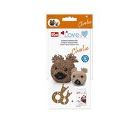Prym Amour Pompon Modèle Ours Charlie, Blanc, 5 x 5 x 3 cm