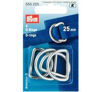 PRYM Anneaux Laiton Argent 25 mm