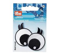 Prym Appliqué Eyes with Lashes in Black/White