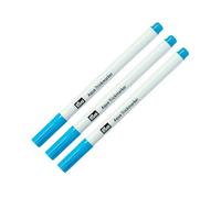 Prym Aqua 610807 Lot de 3 marqueurs solubles dans l'eau pour couture, patchwork et matelassage, sur tissus clairs et foncés, turquoise, faciles à enlever avec de l'eau