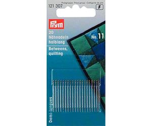 Prym Betweens/Quilting Needles, Metal, Silver, 10.5 x 4.9 x 0.2 cm