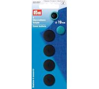 Prym Black Plastic 19mm Cover Buttons (4pc), 14 x 6 x 1 cm