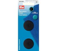 Prym Black Plastic 29mm Cover Buttons (2pc), 14 x 6 x 1 cm