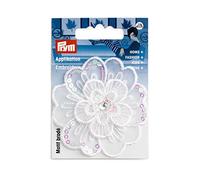 Prym, bleu 924513 Motif décoratif Lettre écru, Grand modèle
