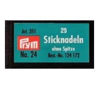 Prym Blunt Tip Needles, Acciaio, Silver, No.24, 37 x 0,80 mm, 25 Stück