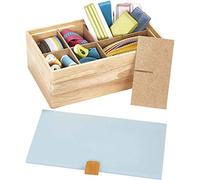 Prym Boîte de rangement en caoutchouc Natura Azzurro 25 x 15 x 9 cm