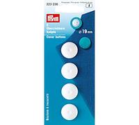 Prym 323236 Boutons à recouvrir, 19mm, blanc