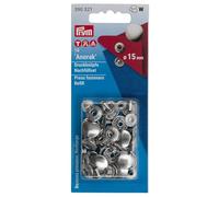 Prym Boutons-pression Anorak 15 mm Laiton argenté Recharge