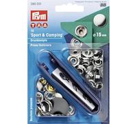 Prym Boutons pression Ø 15 mm – 10 pcs – Argent