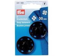 Prym Boutons-pression à coudre 341180 30 mm Laiton Noir