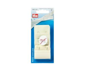 Prym Bra Extender Hooks, Plastique, Beige, 40 mm 3 x 2 Haken, champagner, 1 Stück